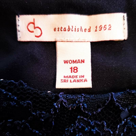 Navy Blue Elegant Sleeveless Sequin Dress - Picture 7 of 7